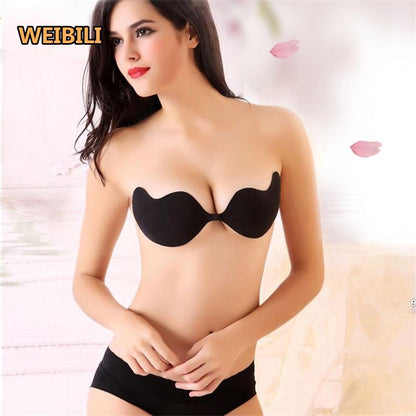 Brasier Mariposa Adhesivo sin Ligas | Alas de Soporte y Broche Ajustable