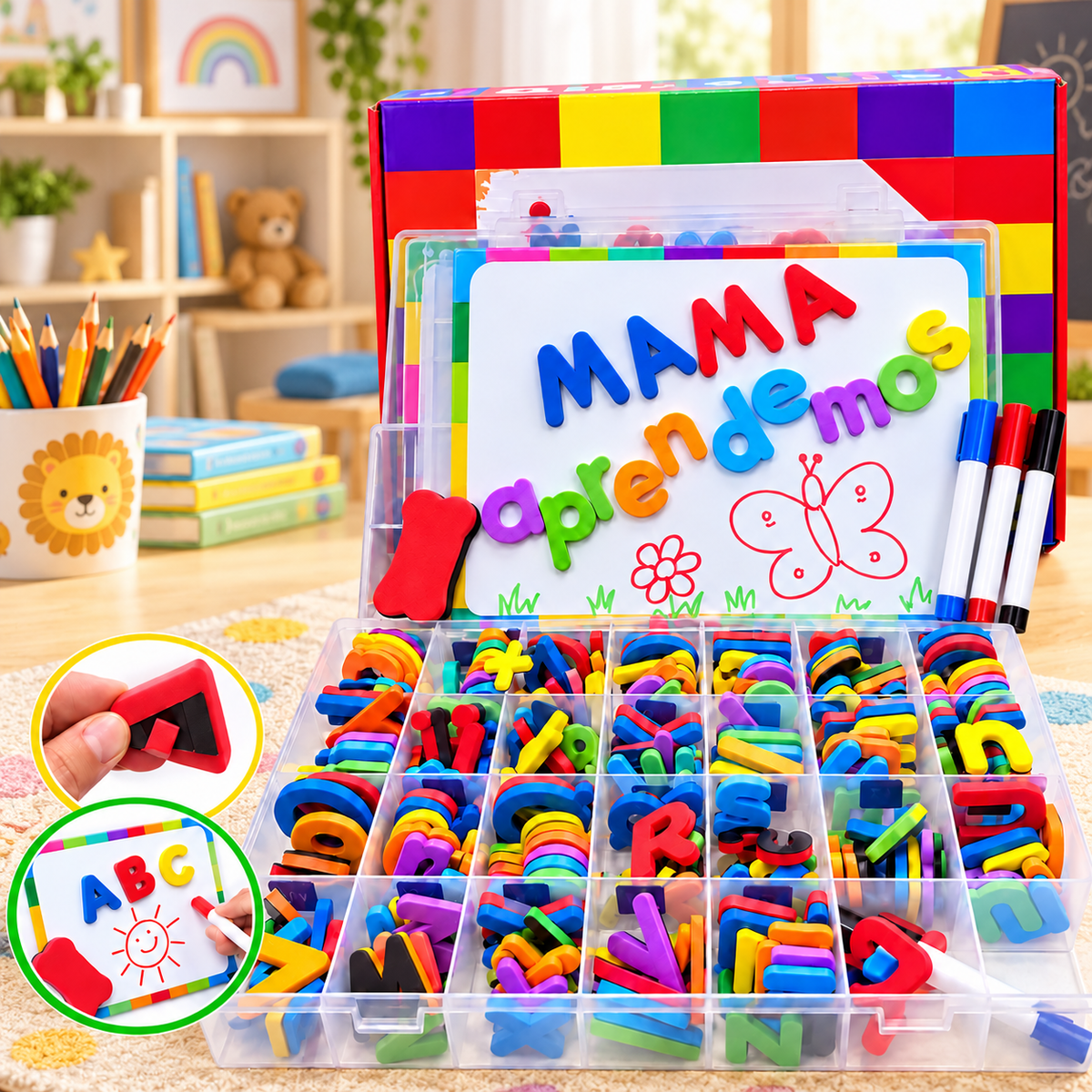Pizarra Magnetica de 253 Piezas - Tus Hijos lo Necesita!